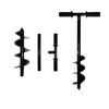 Garden Garden Soil Loosening Fried Dough Twist Digging Planting Tools Alloy Ground Auger Bit Quick Pot Hole Digger Tools