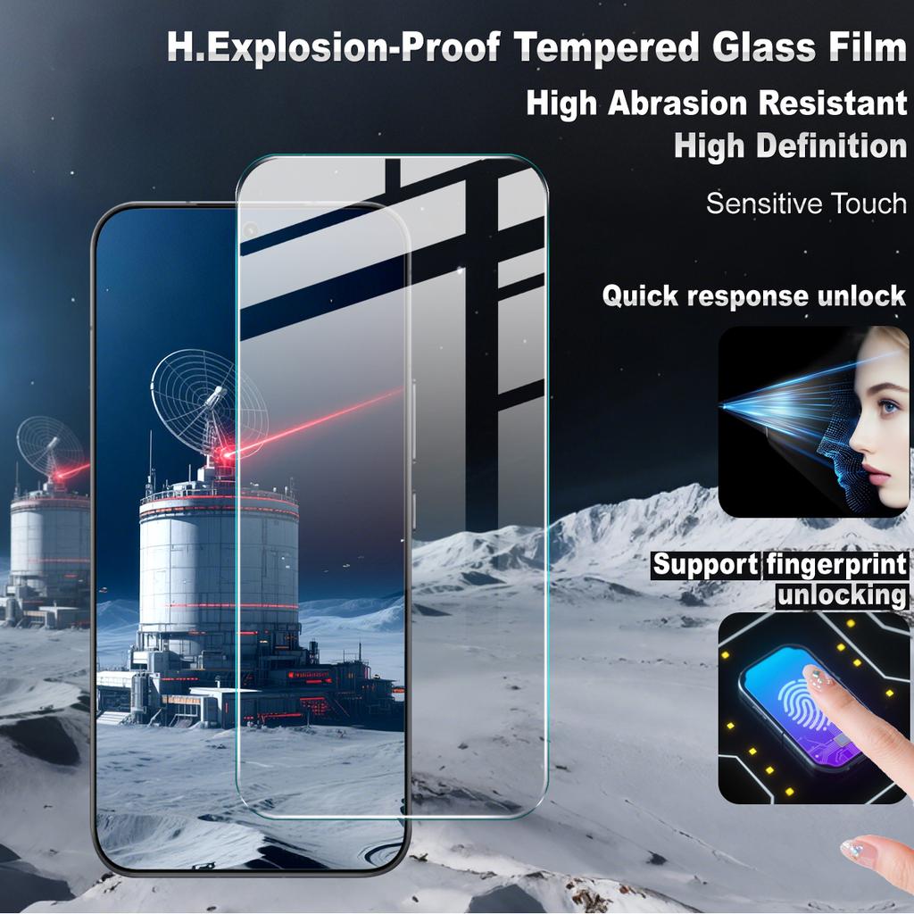 IMAK H Serie Für Honor 400 5G (Global) Displayschutzfolie gehärtetes Glas HD klare Folie (Entsperren per Fingerabdruck)