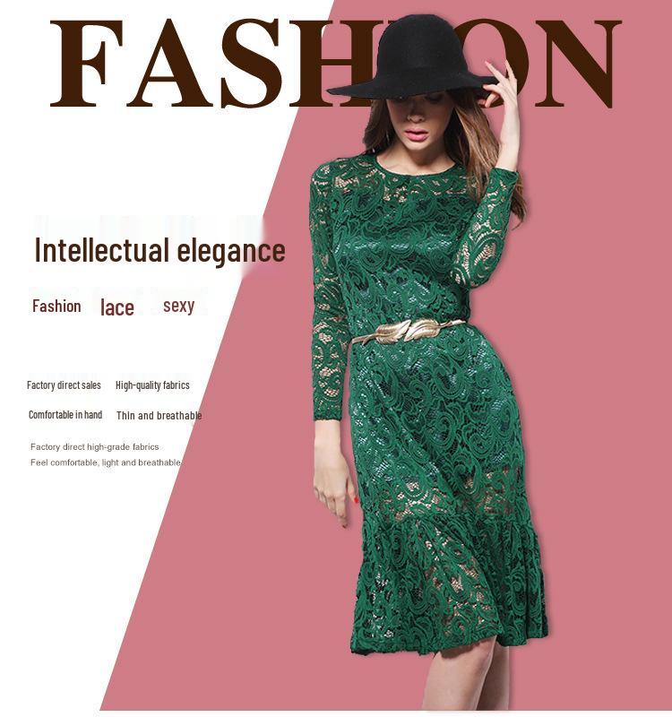 Four-Leaf Clover Lace Dress: Women's 3D Hollow Floral Tent Dress for Children