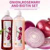 500ml Rosemary Onion Hair Shampoo and Conditioner Duo - Daily Use for Long-Lasting Hydration and Deep Nourishment