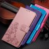 Kožené pouzdro Flower Flip Book pro Samsung Galaxy A12 A32 A02S A42 A52 A72 S20 S21 Huawei P50 P40 Redmi Note 10 Pro iPhone 12 11 Pro Max Wallet Cover