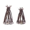 Campfire Night Light LED Wooden Dimmable Table Lamp with 3 Lighting Modes
