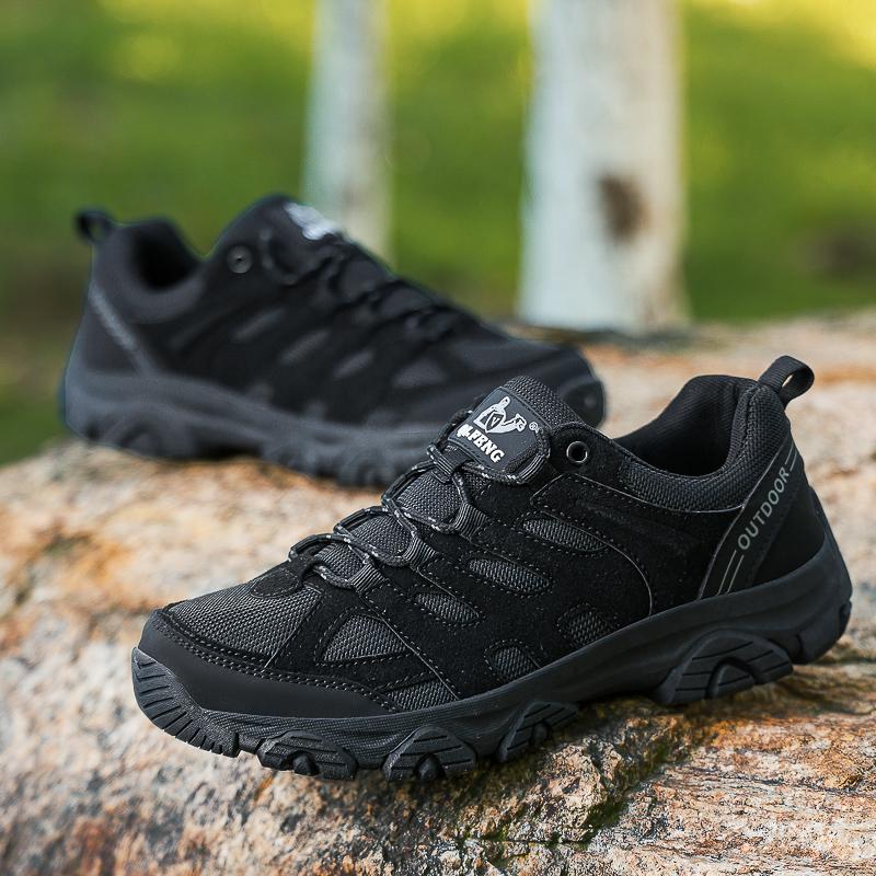 Fashion Outdoor Non-Slip Men's Casual Shoes Breathable Suede Leather Sports Shoes Comfortable Trendy Male Sneakers Lightweight Trainers