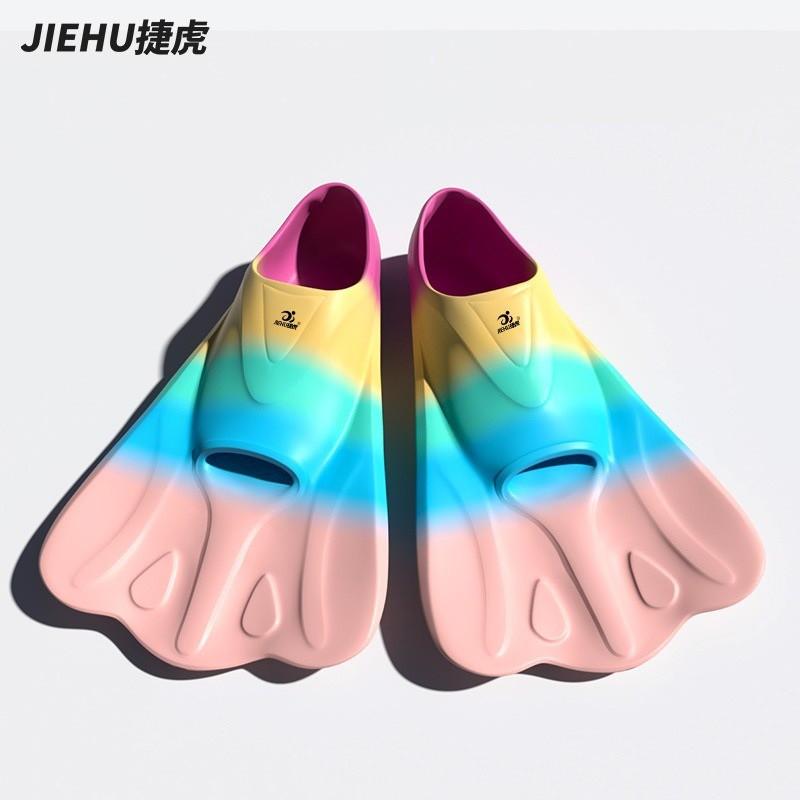 Adult Unisex Swimming Fins Freestyle Snorkeling Training Silicone Open Heel Swim Gear