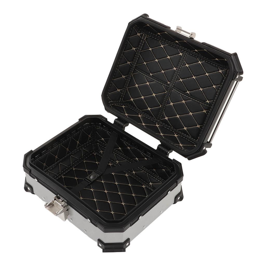 Motorcycle Luggage Box with Removable Base and Liner 28L Large Capacity Shockproof Replacement for Suzuki