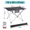 Portable Foldable Camping Table Outdoor Furniture Gray Tables Aluminium Ultralight Fishing Camping Equipment Picnic Folding Desk