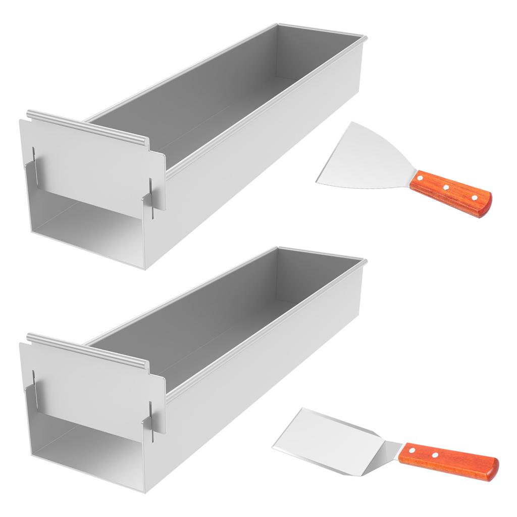 2/4 Pack Tiramisu Cake Mold Removable Rectangular Cake Pan Non-Stick Aluminum Alloy Diy Cake Mousse Mold Tiramisus Baking Tools