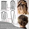 7 Pcs Metal Hair Side Combs Hair Fork Clip Teeth Hair Pin Stick for Updo Bun, U