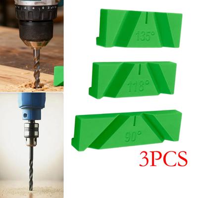 3PCS Drill Bit Sharpening Jig Set for Consistent 90/118/135 Degree Angle Maintenance Compatible with Electric Bench Grinders