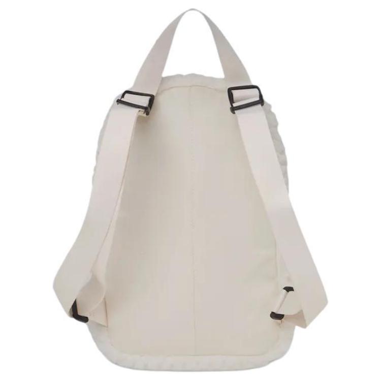 New Converse Faux Fur Backpack Regular Unisex Milk White 10026816-A01