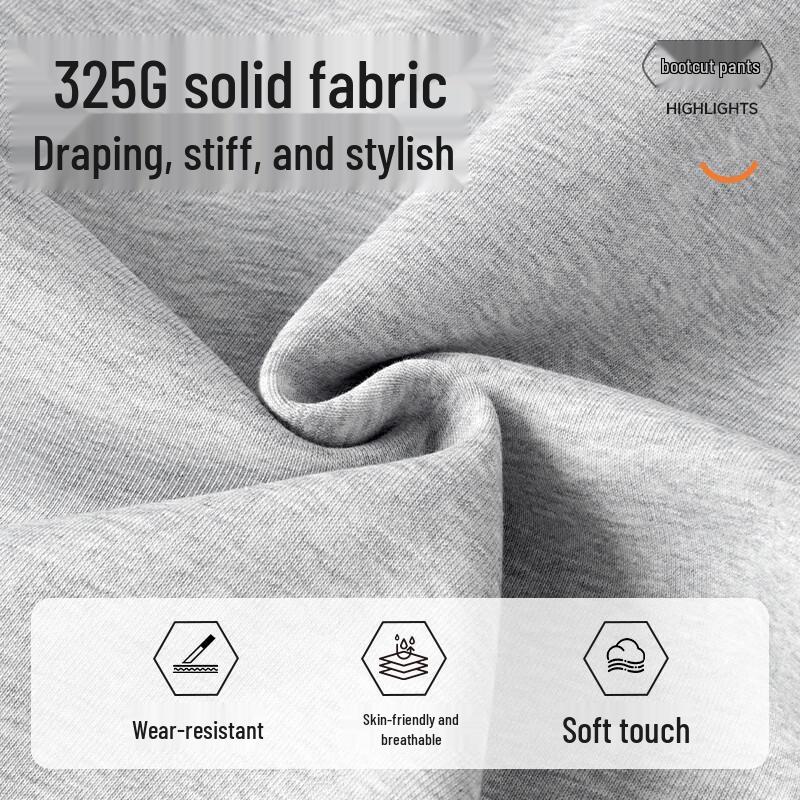 GENIOLAMODE Men's Relaxed Fit Bootcut Trousers