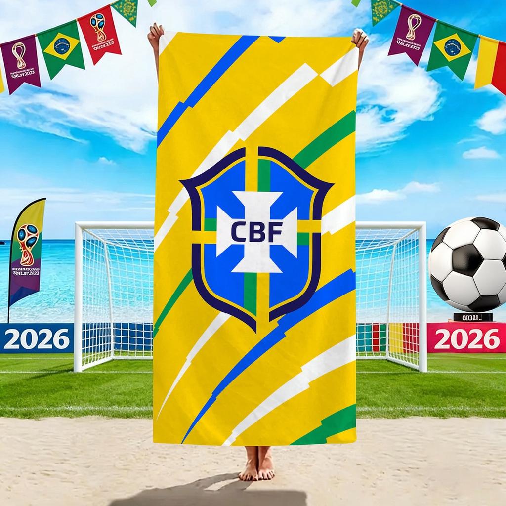 World Cup Beach Towels, Us-Canada-Mexico Football Team Microfiber Quick-Drying Absorbent Bath Towels, Sports Towels