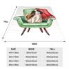 Happy Couch Dog Cute Beagle Blanket Soft Warm Flannel Throw Blanket Bedding for Bed Living room Picnic Travel Home Couch