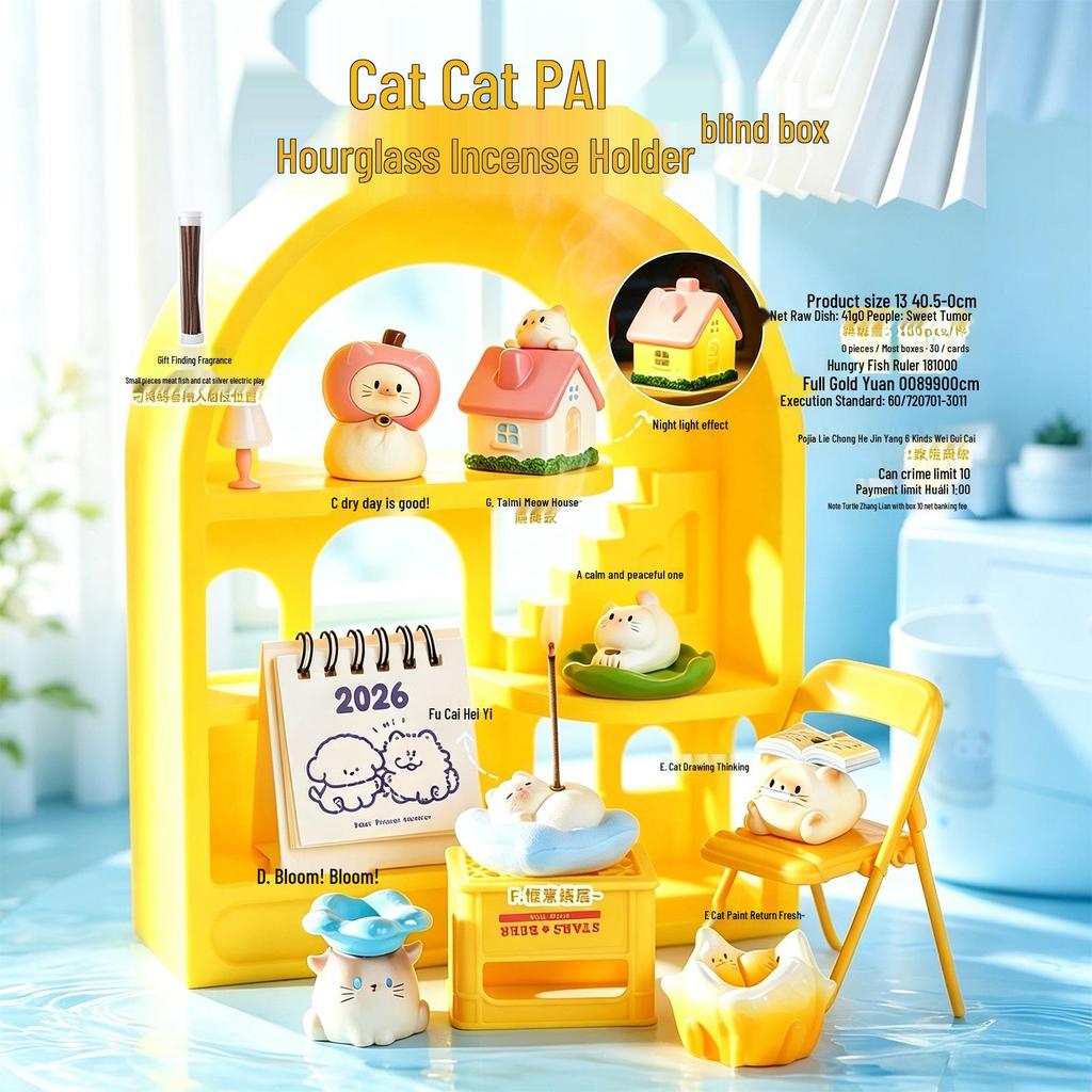 Chao Wan Super Stable Emotion Little Fairy Luo - Second Wave Flocked Blind Box Cute Desktop Decoration Ornament.