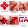 3000/100Pcs 4.5cm Artificial Fake Rose Petals Red Simulation Silk Rose Petal For Valentines Day Wedding Party Romantic Decor