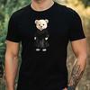 T-Shirt Men Papa Bear Motif Cotton Size XS To 5XL