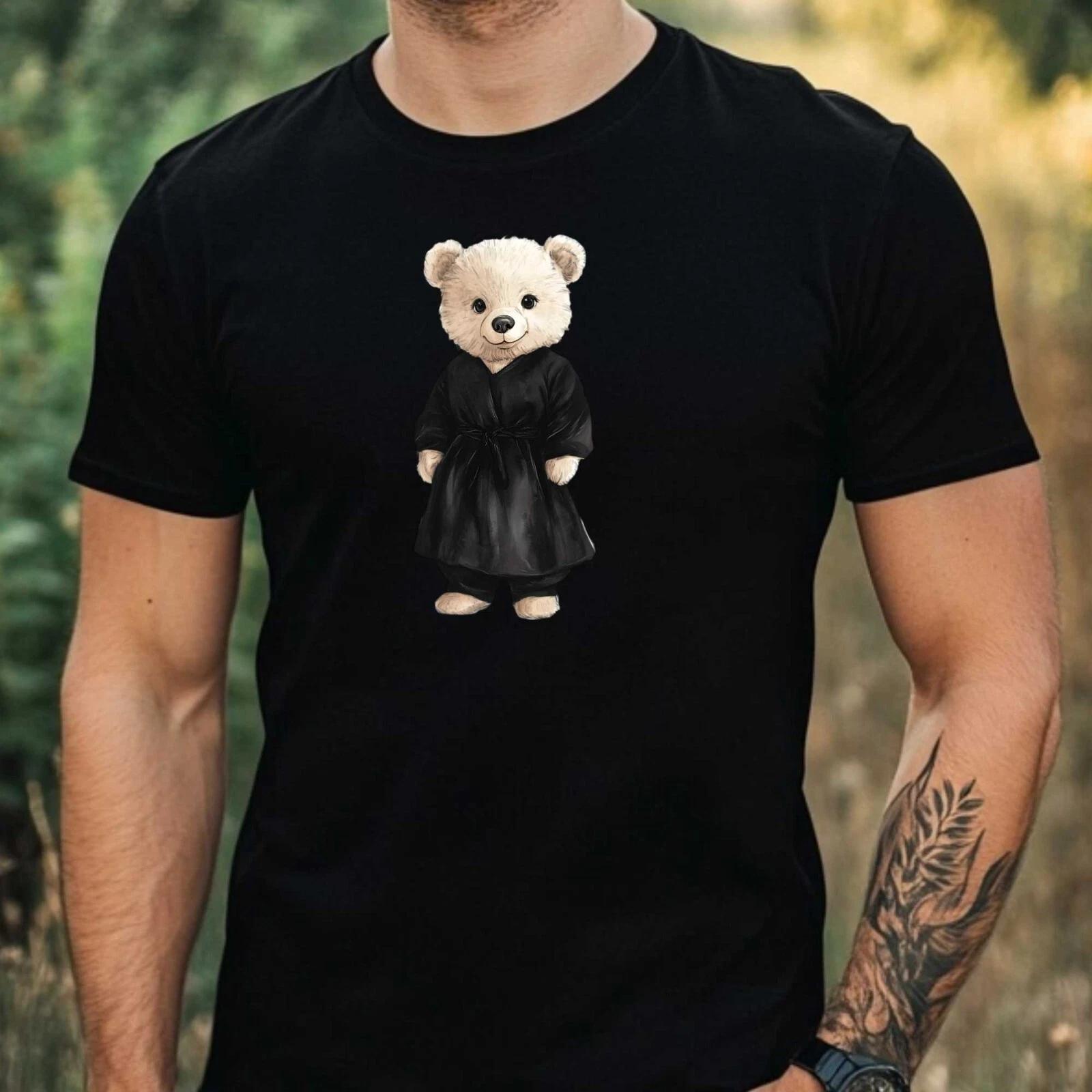 T-Shirt Herren Papa Bär Motiv Baumwolle Größe XS bis 5XL S
