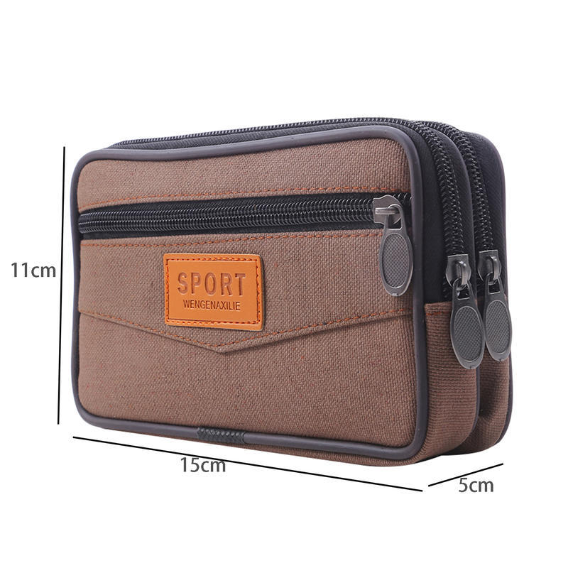 Horizontal Phone Waist Pouch For Men Multi-Purpose Mobile Phone Belt Bag Outdoor Waterproof Carrying Case Sports Fanny Pack