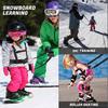 Children Ski Training Harness with Easy Lift Handle Heavy Duty Teach Kids Speed Control Beginner Snowboarding Skiing Auxiliary Trainer Traction Safety
