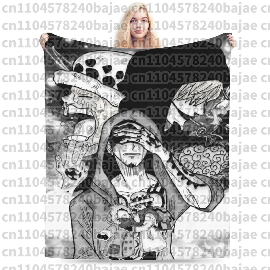 Ace Luffy Sabo One Piece Anime Blankets Flannel Awesome Warm Throw Blanket for Coverlet Autumn/Winter