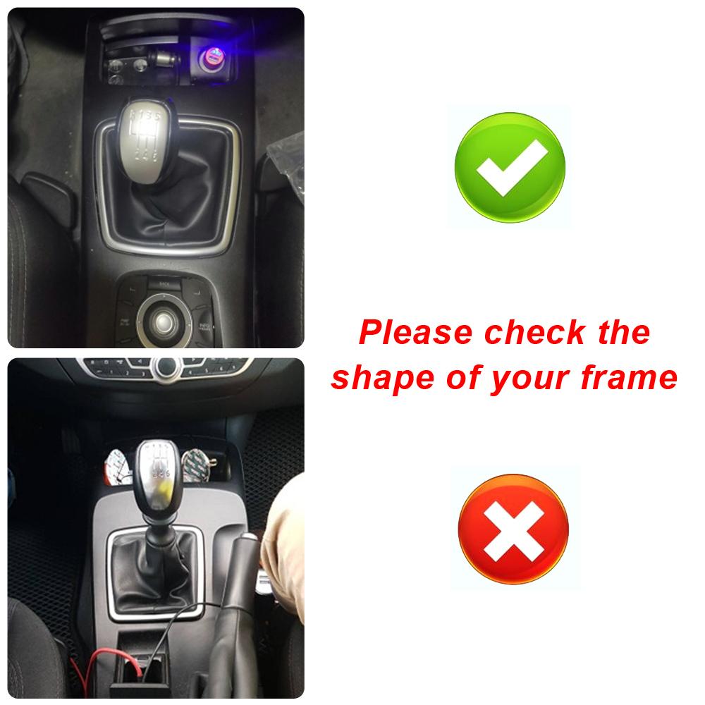 För Renault Laguna III MK3 2008 2009 2010 2011 2012 2013 2014 2015 Läder Växelvred Växelspak Växellådsdamask Stövelfodral