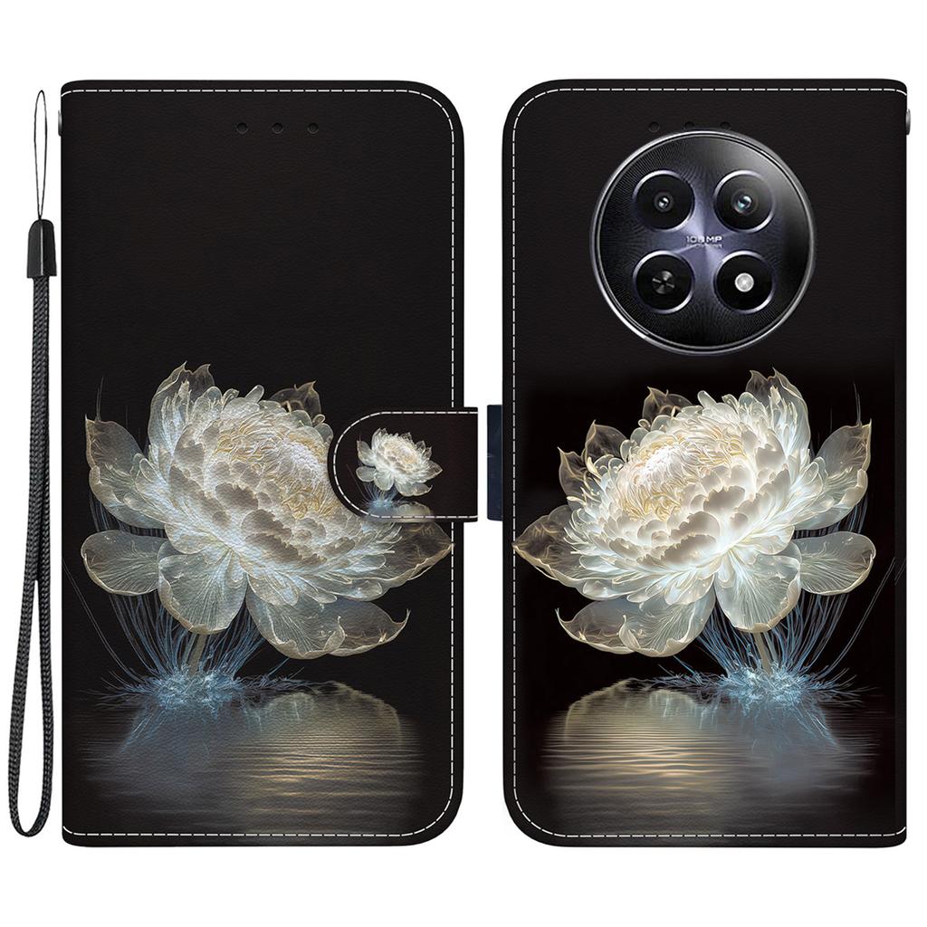 For Realme 12 5G/12x 5G Wallet Phone Case Pattern Printing Protective Leather Cover