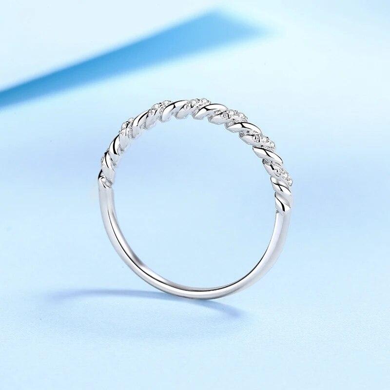 Anello interamente in moissanite argento sterling 925 placcato oro 18K con diamanti per fidanzamento, matrimonio, fede nuziale, gioiello da donna