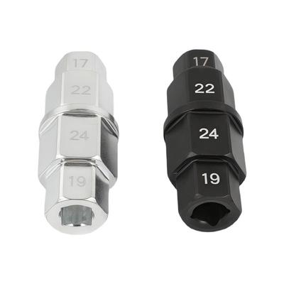 Soquetes 17/19/22/24mm Ferramenta de Eixo Hexagonal para Motocicletas Ferramenta Multifuncional Robusta para Eixo Profissional Anti-Ferrugem
