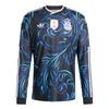 Originale Autentică Echipă Națională Argentina Cupa Mondială 2026 Deplasare Climacool Trei Benzi Croială Slim Fit Uscare Rapidă Mânecă Lungă Tricou Fotbal KB0643