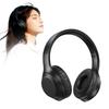 Meisei Shop Bluetooth microSD Card HiFi Sound Up To 23 Hours Continuous Simultaneous Connection To 2 Compatible with Black 6.1 Headphones, Over-Ear