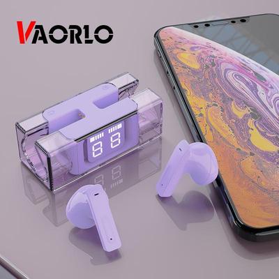 VAORLO Bluetooth 5.2 Kopfhörer Digitalanzeige Drahtlose Kopfhörer Geräuschunterdrückung IPX5 Wasserdichtes In-Ear-Headset für Sport mit HD-Mikrofon