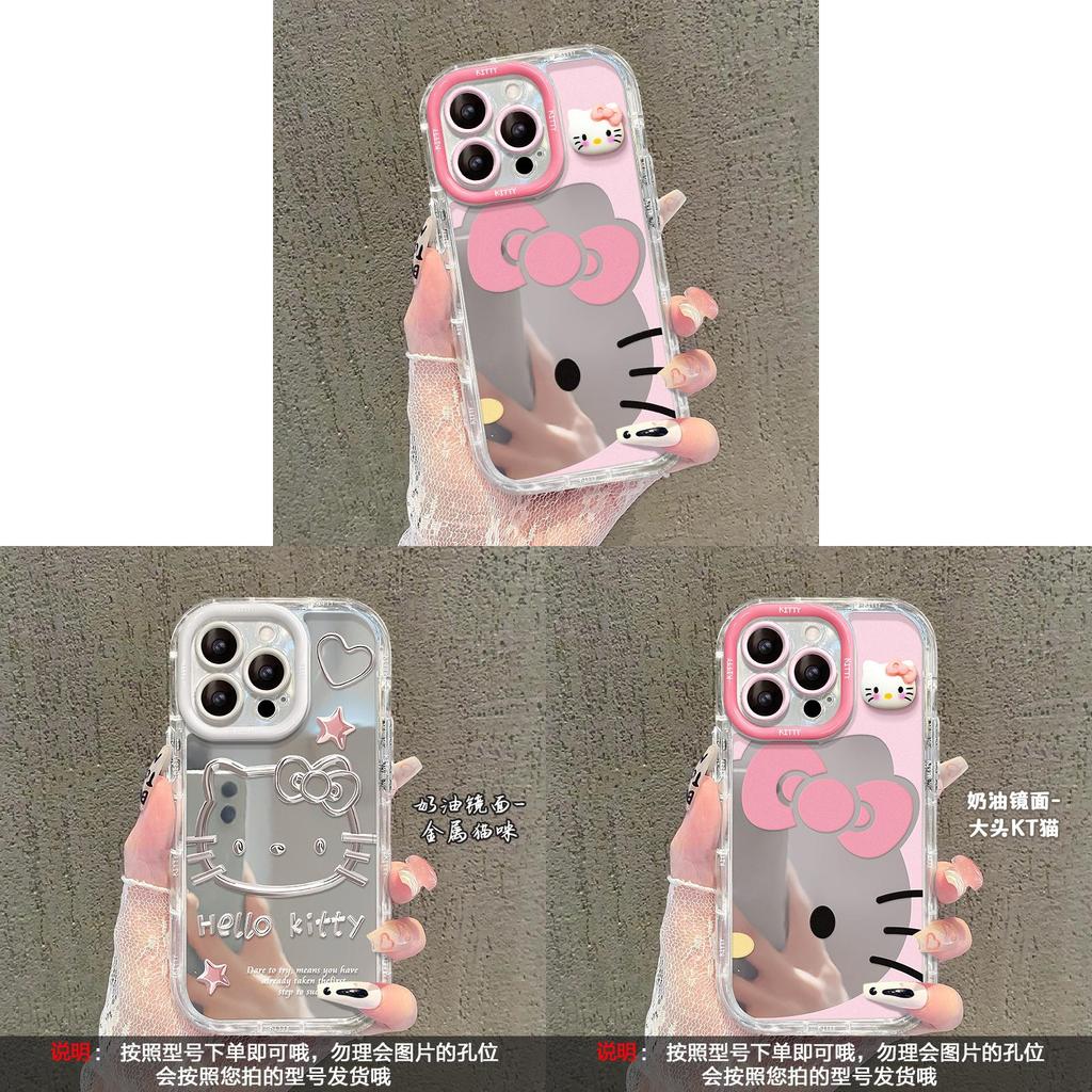 Hello Kitty Protective Case With Mirror Surface And Anti Fall Durable Acrylic For Kids And Teens