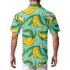 Men's Vintage Button Down Bowling Shirts Short Sleeve Summer Beach Shirt