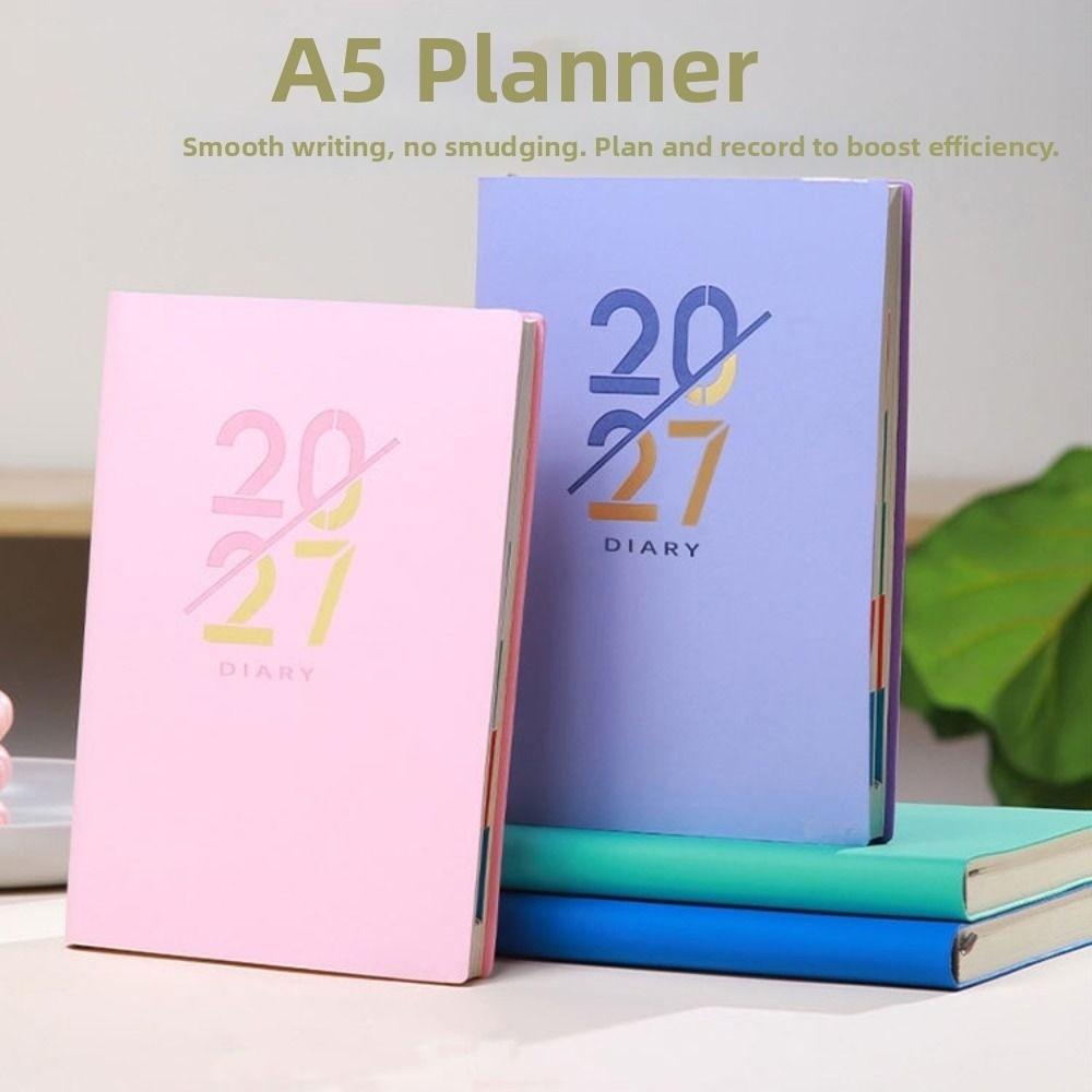 12 Months 2027 Schedule Planner Notepad Wear-resistant To-do List Notebook Travel
