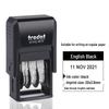 Zhuoda 4810 Automatic Self-Inking Date Stamp, 3.8MM Characters, Adjustable for Chinese & English Dates