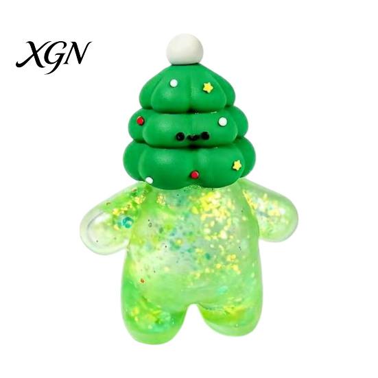 Calm Down Tools for Home Christmas Santa Snowman Squeeze Stress Ball, Slow Rising Soft TPR Balls Fidget Toy Anxiety Relief, Cute Holiday Decompression