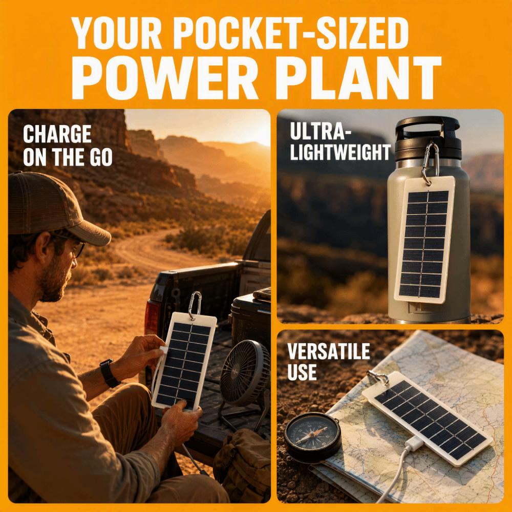 5V 1.5W Solar Panel Charger Versatile Power Source Outdoor Solar Charger Outdoor Charging