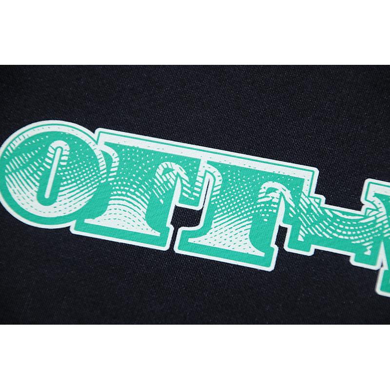 1248 Off-White 2025 Herbst und Winter Neu Geldschein Buchstaben Pfeil Print Muster Kapuzenpullover für Männer und Frauen