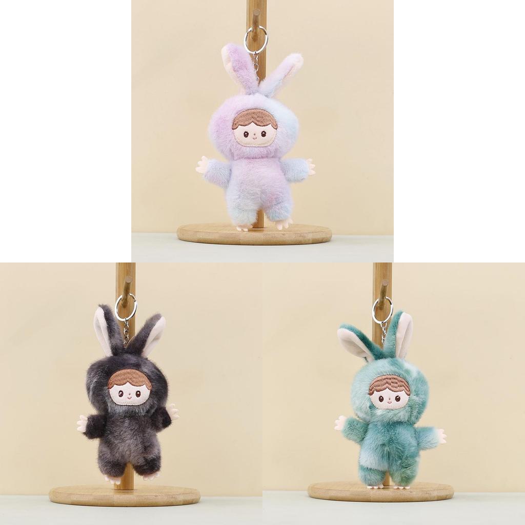 Plush Bunny Toy With Colorful Tiedye Design For Kids And Gift Collectors