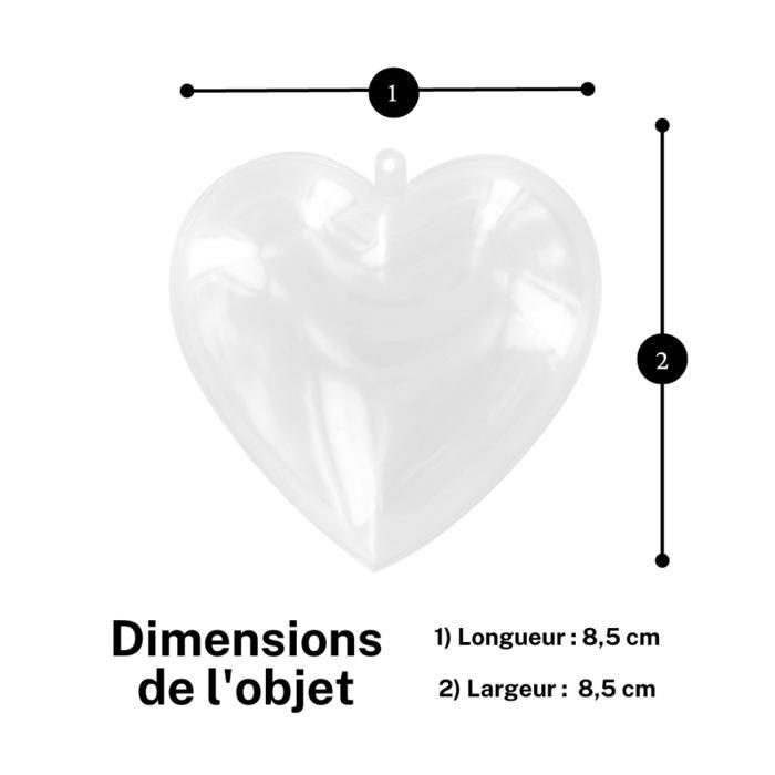 Plastic Heart 8.5 Cm
