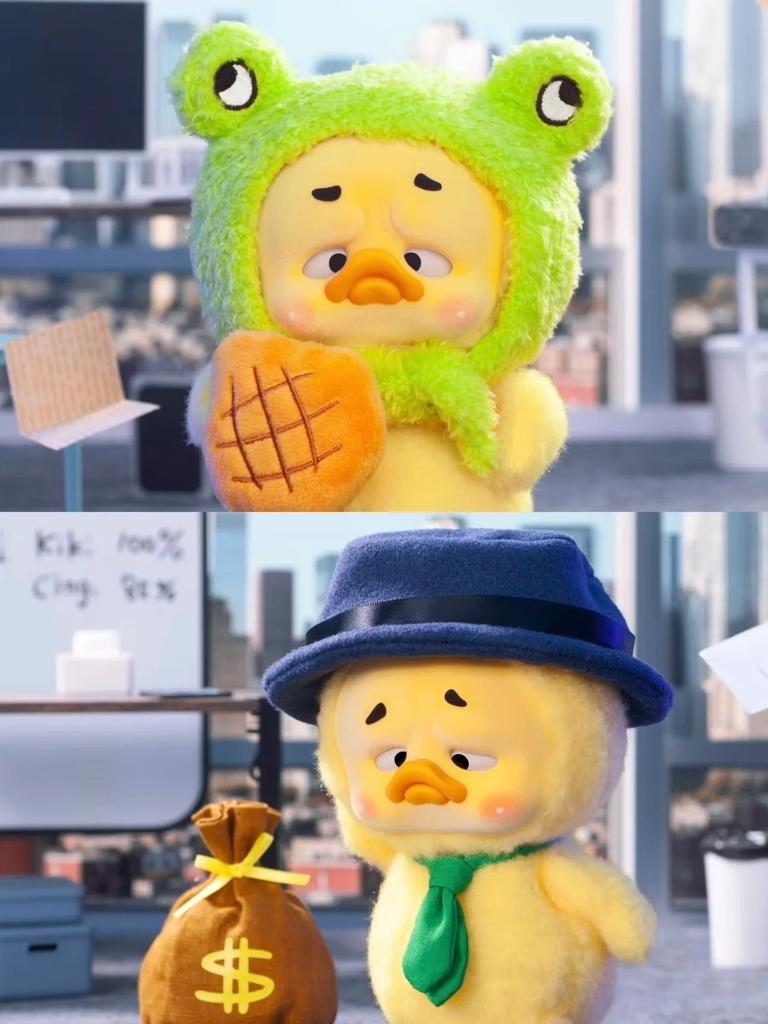 2024 Upsetduck Cute Duck Series Plush Doll Toys Kawaii Action Figure Model Dolls Toys Surprise Gifts Girl