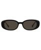Zoff x UNITED ARROWS ZA261G05 Oval Sunglasses Black Colored Lens Thick Frame UV Protection Unisex Men's Women's