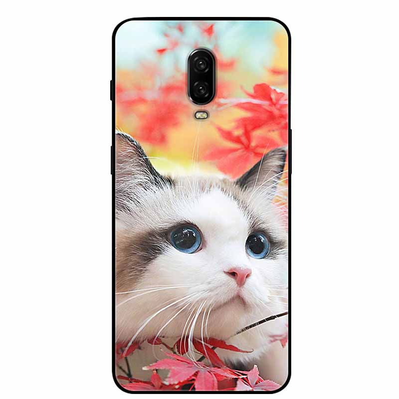 For Oneplus 6T Case Silicone Lovely TPU Soft Phone Cover for One Plus 6 6T Protective Back Shells oneplus6T Cute Cats Funda Capa