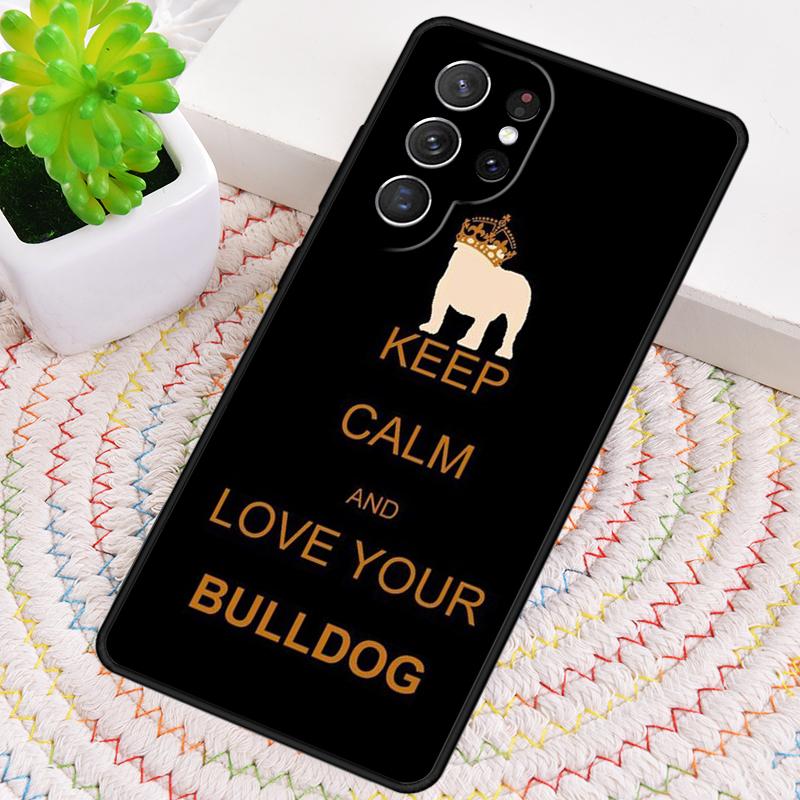 British English Bulldog Soft Phone Case for Samsung Galaxy Note 10 Pro S26 Ultra S23 S24 FE S25 S21 S22 PLUS Shockproof Cove