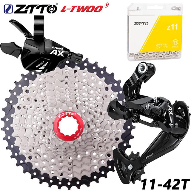 ZTTO MTB Bike 11 Speed Group Set 1X11 Shift Lever Rear Derailleur 11V Chain Current 11V50T 52T Cassette MTB Sprocket K7 Flywheel