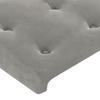 Bed Frame without Mattress Light Grey 140 x 190 cm Velvet