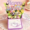 Best Wishes 3D Mother's Day Card Flower Flower Pop Up Card Mom Greeting Card  Mother's Day Gift