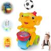 Sensory Activity Musical Walking Elephant LED Light Kid Musical Toy Drumming Elephant Toy  Kids Toy