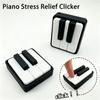 3D Printed Mini Piano Keyboard Fidget Clicker Toy, Clickable Stress Relief Sensory Accessory for ADHD Anti-Anxiety Gadget