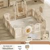 Compact Foldable Baby Playpen & Safety Fence with Integrated Crawling Mat for Indoor Use